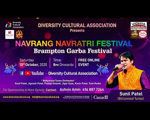 Navrang Navratri Festival Canada 2020, Diversity Cultural Association.